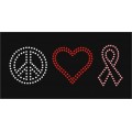 Peace Love Cancer Ribbon